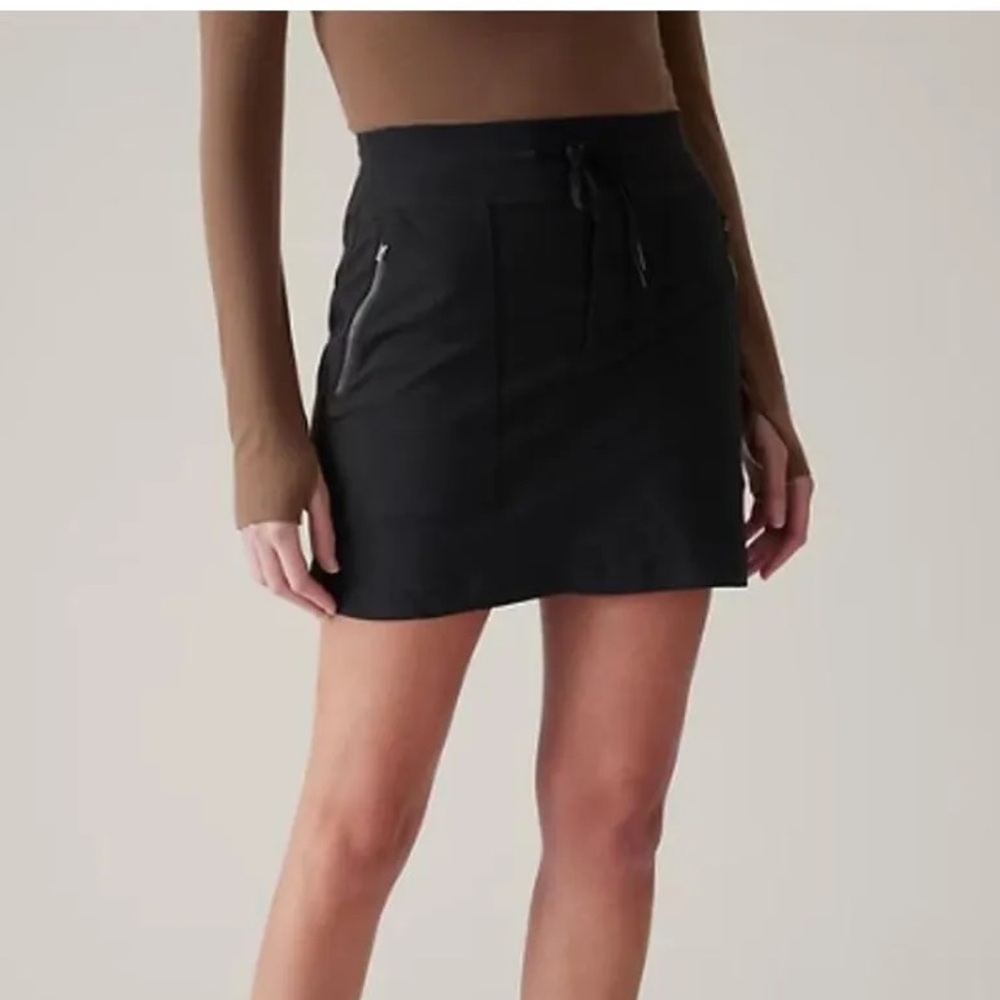 Athleta tennis skort size 2 black athleisure tennis